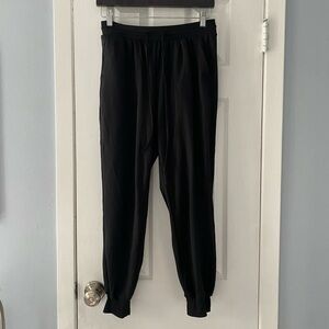 black athletic joggers